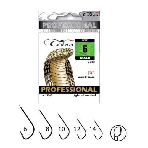 Рыболовные крючки Cobra Pro Koaji №14, 10 шт. в Спортмастер