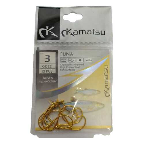 Рыболовные крючки Kamatsu Funa №3, 10 шт. в Спортмастер