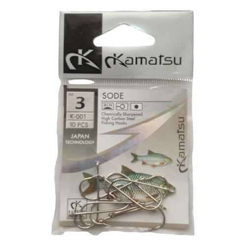 Рыболовные крючки Kamatsu Sode №3, 10 шт. в Спортмастер