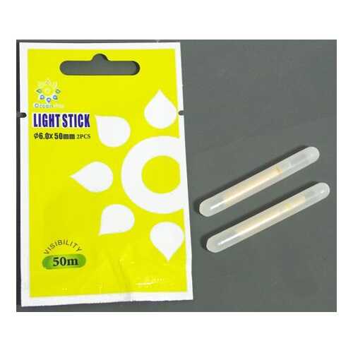 Светлячки Ocean Sun TY6050ZY в уп.2шт d6.0 x 50mm (желтый цвет) 50м в Спортмастер
