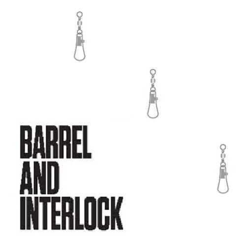 Вертлюги с застежкой Lucky John Pro Series Barrel And Interlock Black 17 кг размер 10 в Спортмастер