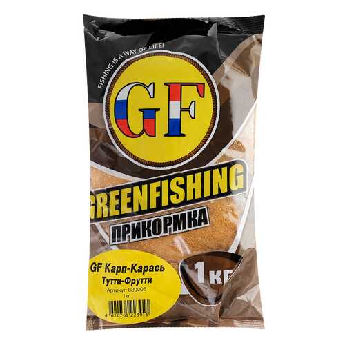 Прикормка летняя Green Fishing Карп/Карась ТуттиФрутти 1 кг в Спортмастер