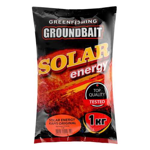 Прикормка летняя Green Fishing Solar Energy Карп Original 1 кг в Спортмастер