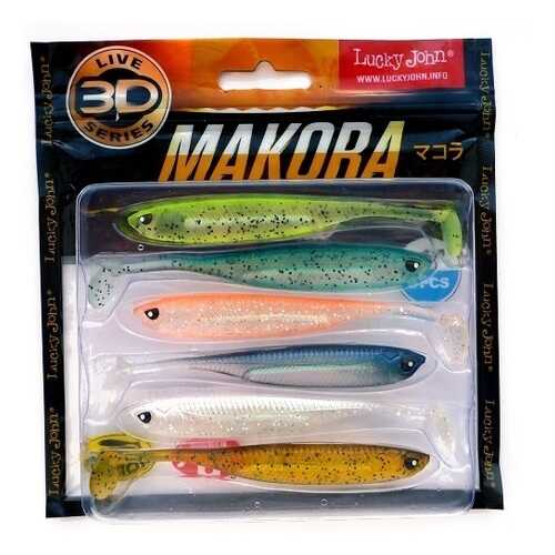 LUCKY JOHN Виброхвосты Lj 3D Series Makora Shad Tail 4.0In (10,00)/mix1 6Шт. в Спортмастер