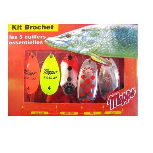 Набор блесен Kit Brochet на Щуку MEPPS 5шт в Спортмастер