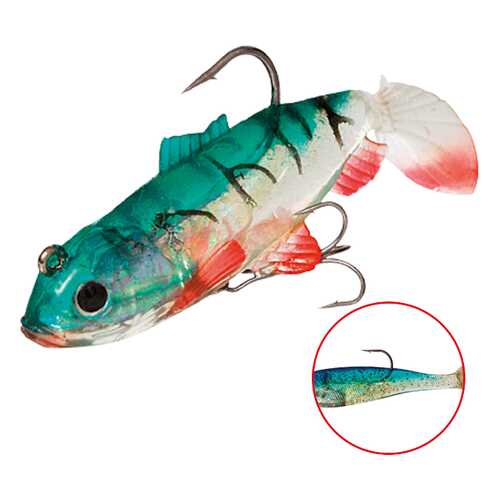 Виброхвост оснащенный Mikado Crystal Fish WXH-63 10 см, 64, 2 шт. в Спортмастер