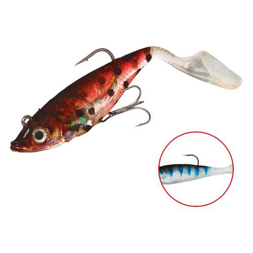Виброхвост оснащенный Mikado Crystal Fish WXH-66 14 см, 132, 2 шт. в Спортмастер