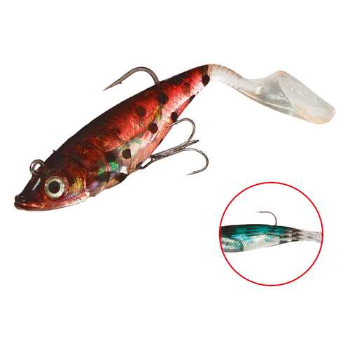 Виброхвост оснащенный Mikado Crystal Fish WXH-66 14 см, 37, 2 шт. в Спортмастер