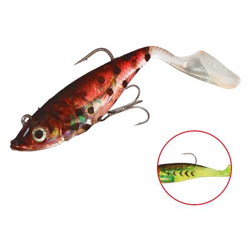 Виброхвост оснащенный Mikado Crystal Fish WXH-66 14 см, 82, 2 шт. в Спортмастер