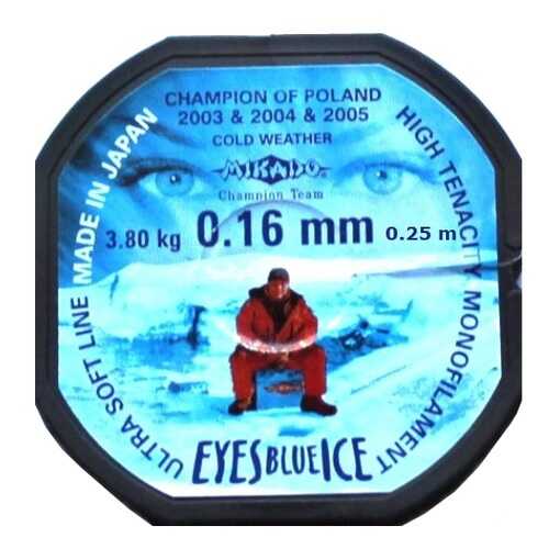 Леска монофильная Mikado Eyes Blue Ice 0,16 мм, 25 м, 3,8 кг в Спортмастер