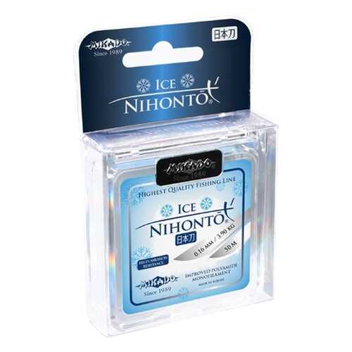 Леска монофильная Mikado Nihonto Ice 0,16 мм, 50 м, 3,9 кг в Спортмастер