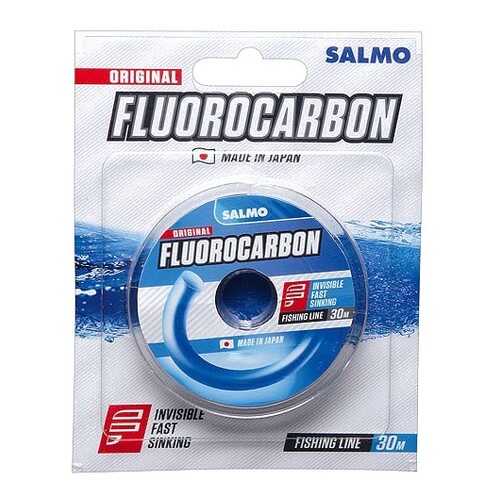 Леска монофильная Salmo Fluorocarbon 0,12 мм, 30 м, 1,3 кг в Спортмастер