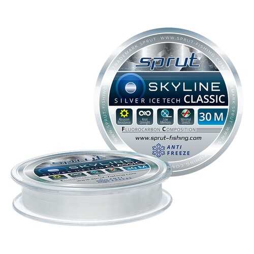 Леска монофильная Sprut Skyline Classic Silver, 30 м, 0,185 мм, 5,45 кг в Спортмастер