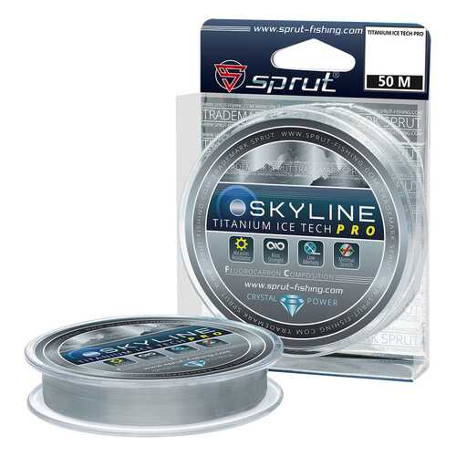 Леска монофильная Sprut Skyline IceTech Pro Titanium 50 м, 0,235 мм, 7,05 кг в Спортмастер