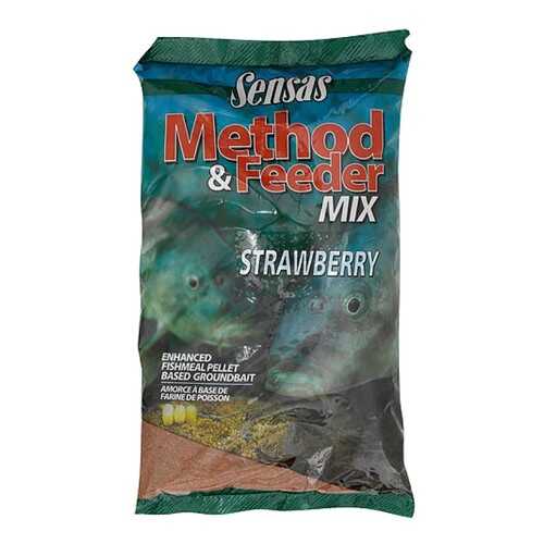 Прикормка Sensas 3000 Method Feeder Strawberry, 1 кг в Спортмастер