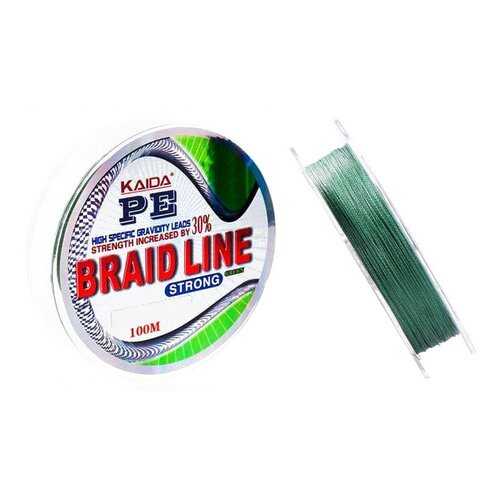 Шнур плетеный Braid Line Strong, 0,1 мм, 100 м, 3,9 кг в Спортмастер