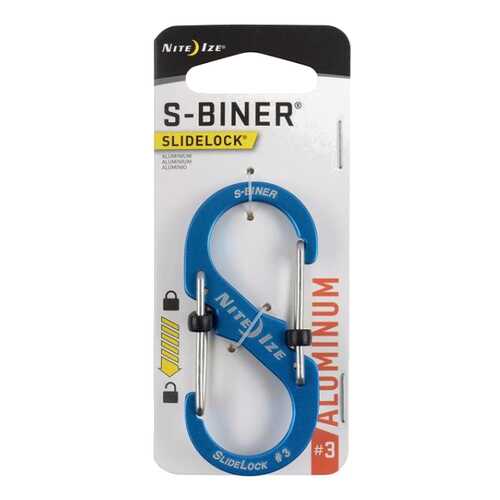 Карабин Nite Ize S-Biner SlideLock #3 LSBA3-03-R6 Aluminum Blue в Спортмастер