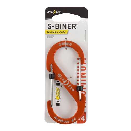 Карабин Nite Ize S-Biner SlideLock #4 LSBA4-19-R6 Aluminum Orange в Спортмастер