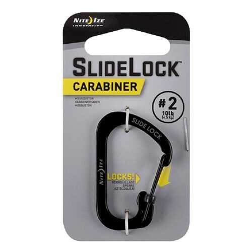 Карабин Nite Ize SlideLock Carabiner #2 CSL2-01-R6 Black в Спортмастер