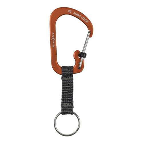Карабин Nite Ize SlideLock Key Ring #3 CSLAW3-19-R6 Aluminum Orange в Спортмастер