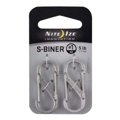 Набор карабинов из нержавеющей стали Nite Ize S-Biner #1 2 шт. SB1-2PK-11 в Спортмастер