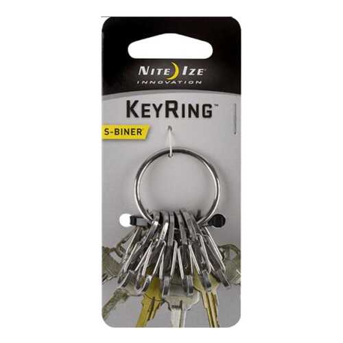 Набор карабинов Nite Ize S-Biner KeyRing Steel Stainless KRGS-11-R3 в Спортмастер