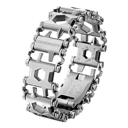 Браслет-мультитул Leatherman Tread Metric 832325 217 мм серебристый, 29 функций в Спортмастер