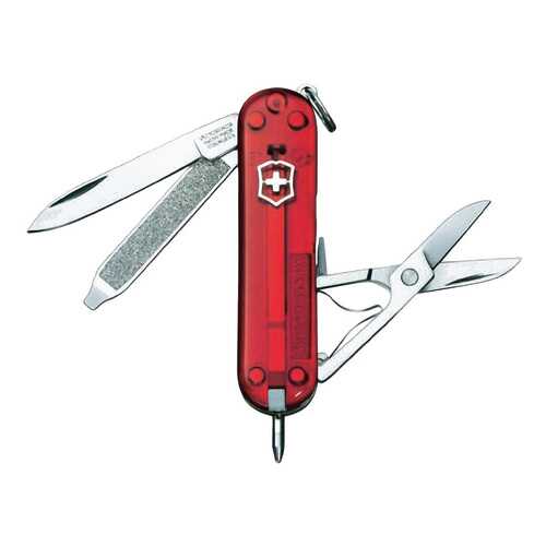 Мультитул-брелок Victorinox Signature 0.6225.T 58 мм красный, 7 функций в Спортмастер