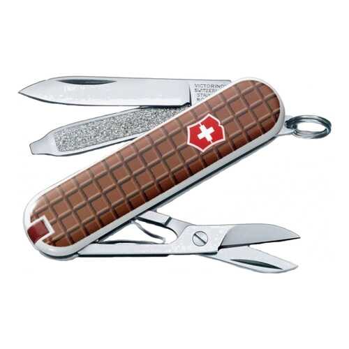 Мультитул-брелок Victorinox The Chocolate 0.6223.842 58 мм коричневый, 7 функций в Спортмастер