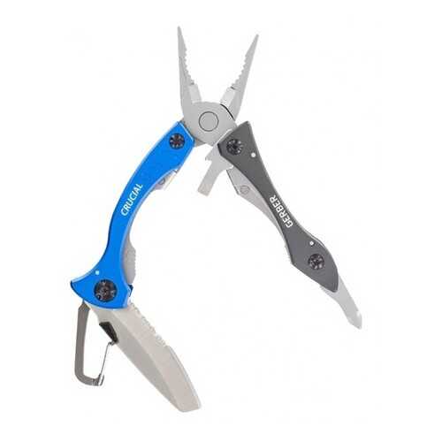 Мультитул Gerber Crucial 31-002951 серебристый/синий, 7 функций в Спортмастер