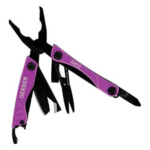 Мультитул Gerber Micro Tool Dime 31-002937 фиолетовый, 10 функций в Спортмастер