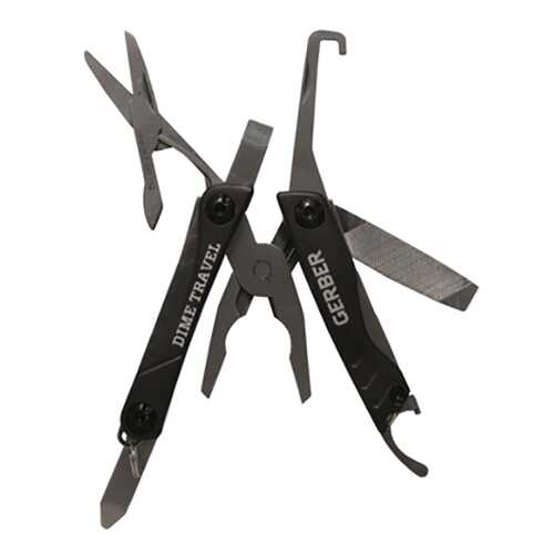 Мультитул Gerber Micro Tool Dime Travel 30-001023 черный, 11 функций в Спортмастер