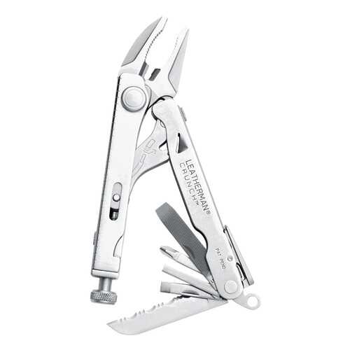Мультитул Leatherman Crunch 68010181N 127 мм серебристый, 15 функций в Спортмастер