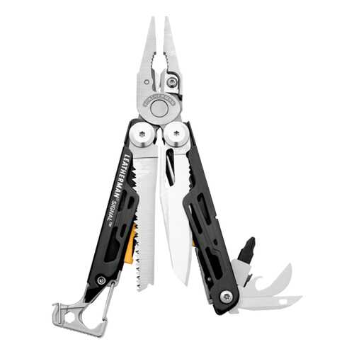 Мультитул Leatherman Signal 832265 черный/оранжевый, 19 функций в Спортмастер