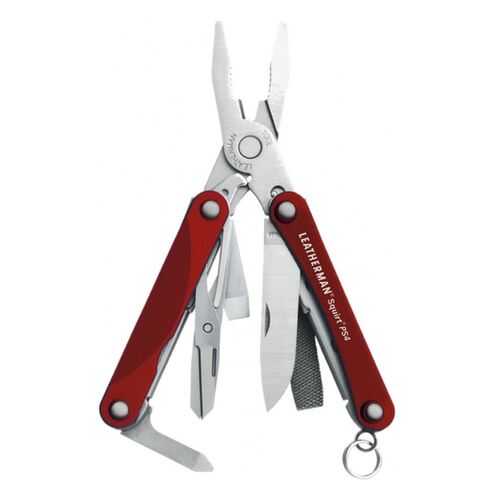 Мультитул Leatherman Squirt PS4 831227 55 мм красный, 9 функций в Спортмастер