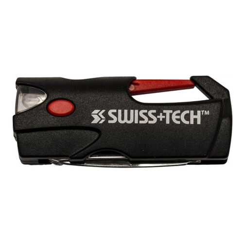 Мультитул Swiss+Tech Carabiner ST33350 69 мм черный, 6 функций в Спортмастер