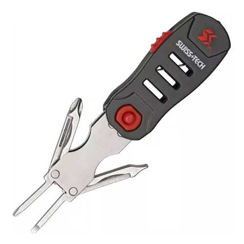 Мультитул Swiss+Tech Transformer ST11300 72 мм черно-красный, 6 функций в Спортмастер