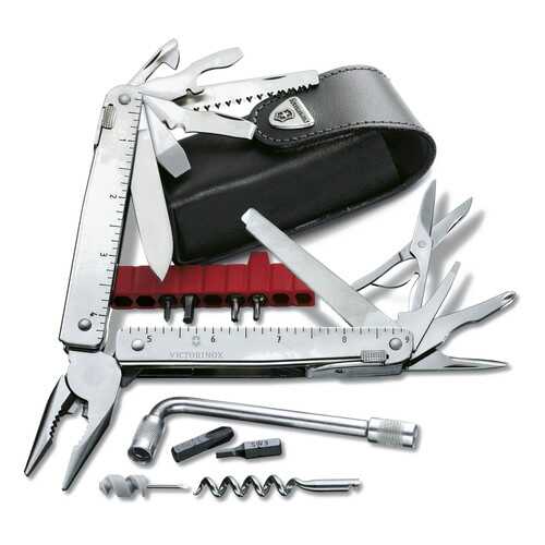 Мультитул Victorinox CS plus 3.0338.L 115 мм серебристый, 38 функций в Спортмастер