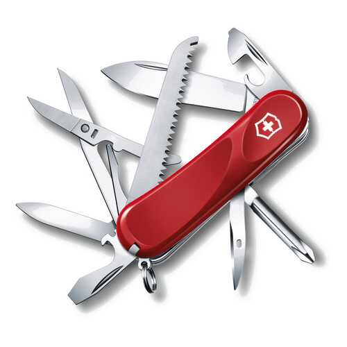 Мультитул Victorinox Evolution 2.4913.E 85 мм красный, 15 функций в Спортмастер