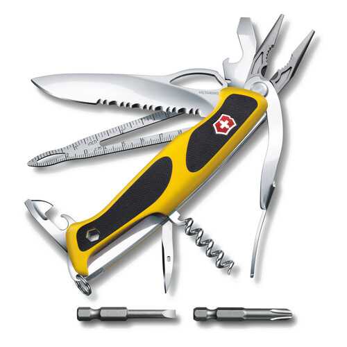 Мультитул Victorinox RangerGrip Boatsman 0.9798.MWC8 130 мм желто-черный, 21 функция в Спортмастер