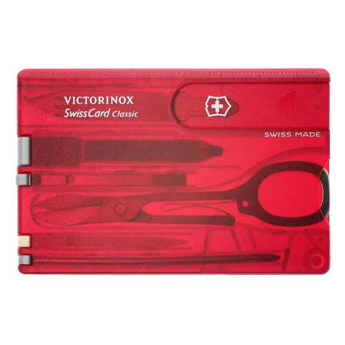 Мультитул Victorinox SwissCard Classic 0,7100,T 82 мм, 9 функций в Спортмастер