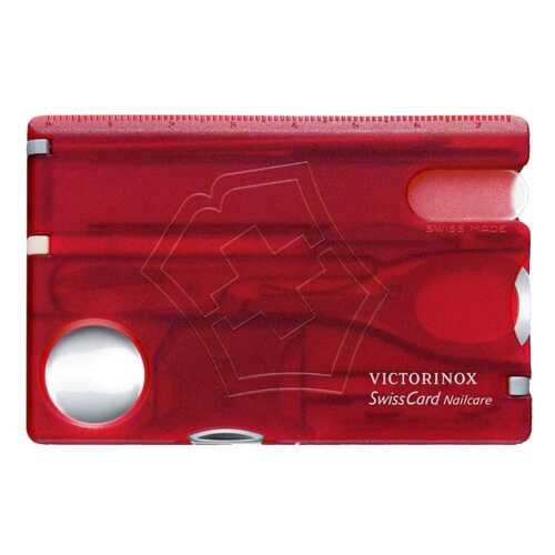 Мультитул Victorinox SwissCard Nailcare 0.7240.T 82 мм красный, 13 функций в Спортмастер