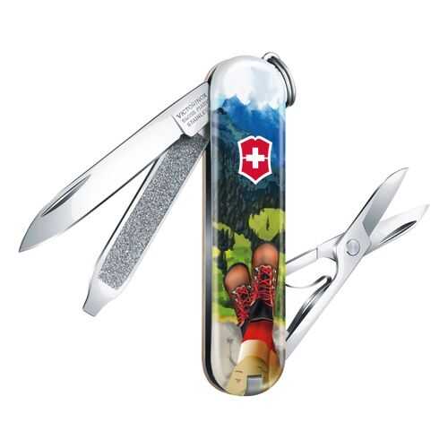 Нож брелок VICTORINOX 0.6223.L2002 I Love Hiking - Пешие путеществия в Спортмастер
