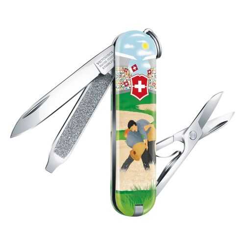 Нож брелок VICTORINOX 0.6223.L2009 Swiss Wrestling в Спортмастер