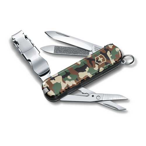 Нож-брелок VICTORINOX NailClip зелёный камуфляж 8 функций в Спортмастер