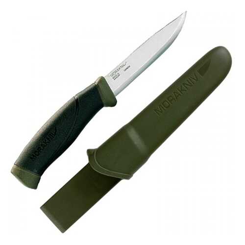 Нож Morakniv Companion MG (C), углеродная сталь, цвет хаки в Спортмастер
