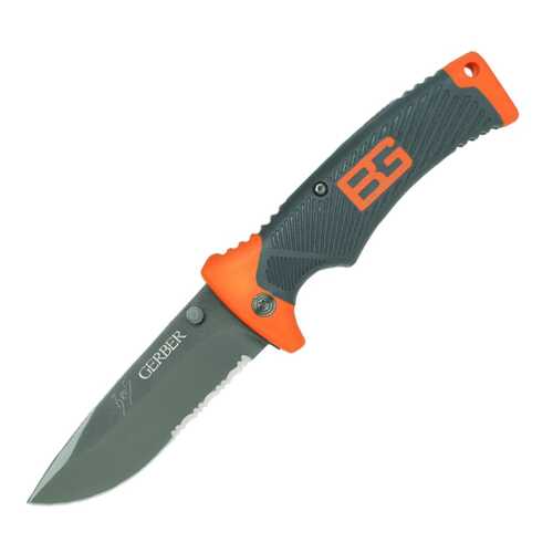 Туристический нож Gerber Bear Grylls Folding Sheath серый/оранжевый в Спортмастер