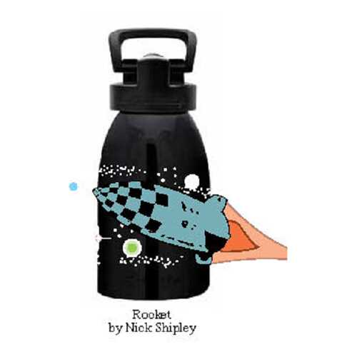 Liberty фляга Kids Rocket by Nick Shipley / 473 мл. / чёрная глянцевая / коробка / Liberty в Спортмастер