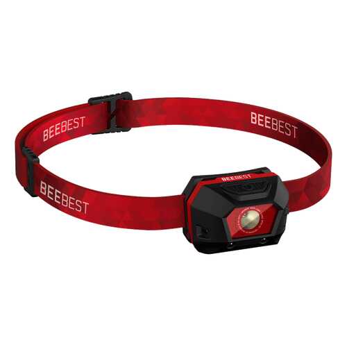 Туристический фонарь налобный Xiaomi Bee Best Ultra Light FH100 red, 4 режима в Спортмастер