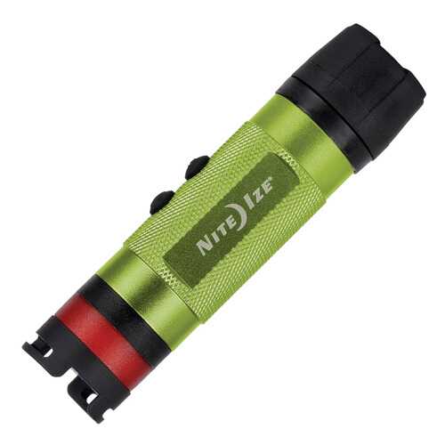 Туристический фонарь Nite Ize 3-in-1 LED Mini Flashlight NL1A-17-R7 лайм, 2 режима в Спортмастер